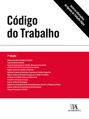 cover image of Código do Trabalho--Texto da Lei--7ª Edição